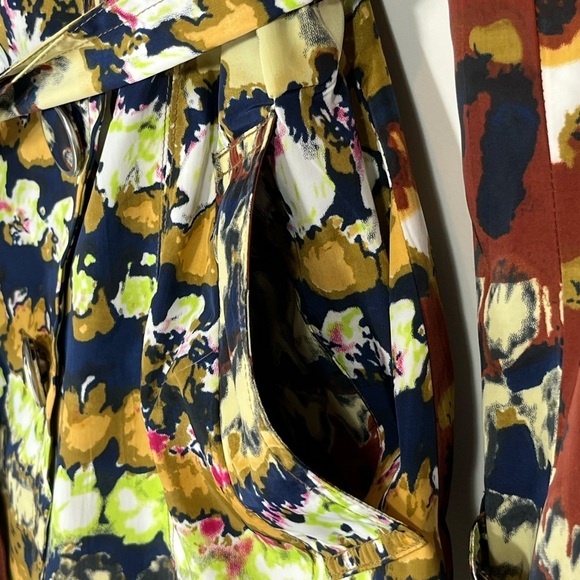 Trench Peacoat by Vertigo Paris, Colorful Versatile Lightweight Small - Picture 8 of 12